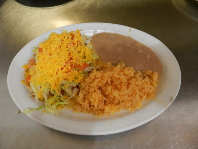 Ground Beef Soft Tako Plate.